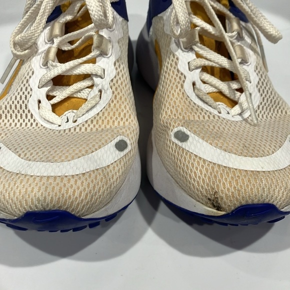 Nike React escape run 2 sneakers white yellow size 7.5 - Picture 7 of 7